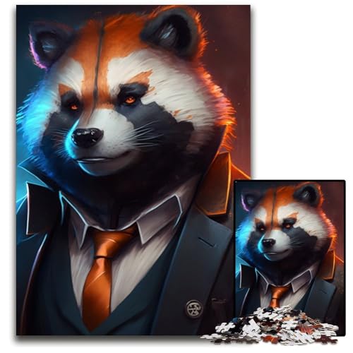 Boss Raccoon Puzzle für Erwachsene, 1000-teiliges Puzzle für Erwachsene, anspruchsvolles Denkspiel für Teenager, unterhaltsames interaktives Spiel für die ganze Familie, 26x38cm/10,23x14,96 Zoll Boss Raccoon Puzzle für Erwachsene, 1000-teiliges Puzzle für Erwachsene, anspruchsvolles Denkspiel für Teenager, unterhaltsames interaktives Spiel für die ganze Familie, 26x38cm/10,23x14,96 Zoll von RZFWJL