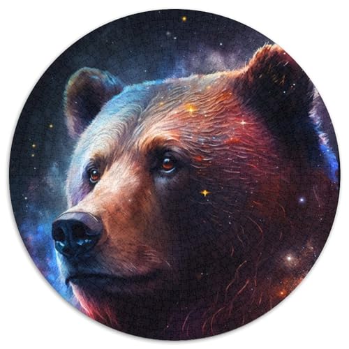 Braunbär-Puzzle 1000 Teile für Erwachsene, pädagogisches Denkspiel, künstlerische Heim- und Bürodekoration, ab 14 Jahren, 67,5 x 67,5 cm von RZFWJL