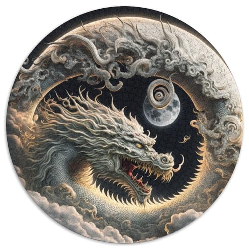 Brave Dragon Puzzle 1000 Teile für Erwachsene, 1000-teiliges rundes Puzzle, Spaß für die ganze Familie, Basteln, perfekt für Geburtstage, Feiertage, 67,5 x 67,5 cm Brave Dragon Puzzle 1000 Teile für Erwachsene, 1000-teiliges rundes Puzzle, Spaß für die ganze Familie, Basteln, perfekt für Geburtstage, Feiertage, 67,5 x 67,5 cm von RZFWJL