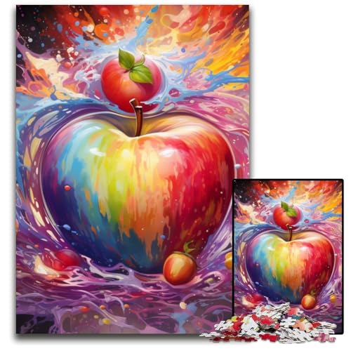 Bunte Apfel-Puzzles für Erwachsene, 1000-teiliges Puzzle für Erwachsene, anspruchsvolles Denkspiel für Teenager, unterhaltsames interaktives Spiel für die ganze Familie, 50x75cm/19,68x29,52 Zoll Bunte Apfel-Puzzles für Erwachsene, 1000-teiliges Puzzle für Erwachsene, anspruchsvolles Denkspiel für Teenager, unterhaltsames interaktives Spiel für die ganze Familie, 50x75cm/19,68x29,52 Zoll von RZFWJL