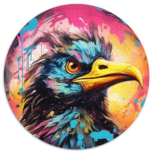 Bunte Vogelpuzzles für 1000 Teile, 1000-teiliges rundes Puzzle, Denksportaufgabe, Spiel für Erwachsene, interaktive Familienaktivität, 67,5 x 67,5 cm Bunte Vogelpuzzles für 1000 Teile, 1000-teiliges rundes Puzzle, Denksportaufgabe, Spiel für Erwachsene, interaktive Familienaktivität, 67,5 x 67,5 cm von RZFWJL