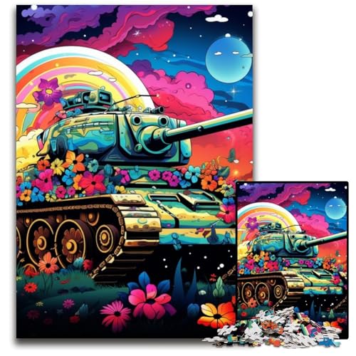 Bunter Kunstpanzer, 1000-teiliges Puzzle für Erwachsene, Papppuzzle, Heimdekoration, Denksportspiel für Teenager und Familieninteraktion, 26x38cm/10,23x14,96 Zoll Bunter Kunstpanzer, 1000-teiliges Puzzle für Erwachsene, Papppuzzle, Heimdekoration, Denksportspiel für Teenager und Familieninteraktion, 26x38cm/10,23x14,96 Zoll von RZFWJL