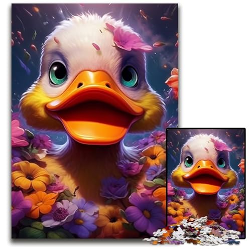 Buntes Entenblumen-Puzzle 1000 Teile für Erwachsene, Puzzle für Erwachsene, Lernspielzeug für Teenager, Heimbüro-Dekor, 50x75cm/19,68x29,52 Zoll Buntes Entenblumen-Puzzle 1000 Teile für Erwachsene, Puzzle für Erwachsene, Lernspielzeug für Teenager, Heimbüro-Dekor, 50x75cm/19,68x29,52 Zoll von RZFWJL