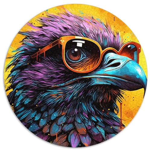 Buntes Fantasy-Krähen-Puzzle 1000 Teile für Erwachsene, 1000-teiliges rundes Puzzle, Spaß für die ganze Familie, Basteln, perfekt für Geburtstage, Feiertage, 67,5 x 67,5 cm Buntes Fantasy-Krähen-Puzzle 1000 Teile für Erwachsene, 1000-teiliges rundes Puzzle, Spaß für die ganze Familie, Basteln, perfekt für Geburtstage, Feiertage, 67,5 x 67,5 cm von RZFWJL