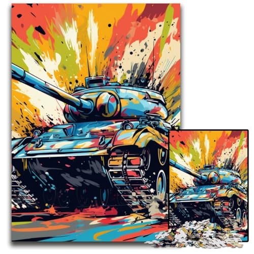 Buntes Kunstpanzer-Puzzle 1000 Teile für Erwachsene, Puzzle für Erwachsene, Lernspielzeug für Teenager, Heimbüro-Dekor, 26x38cm/10,23x14,96 Zoll Buntes Kunstpanzer-Puzzle 1000 Teile für Erwachsene, Puzzle für Erwachsene, Lernspielzeug für Teenager, Heimbüro-Dekor, 26x38cm/10,23x14,96 Zoll von RZFWJL