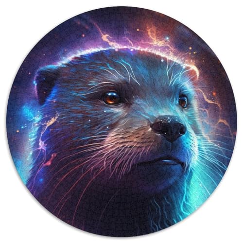 Buntes Otter-Puzzle 1000 Teile für Erwachsene, 1000-teiliges rundes Puzzle, Spaß für die ganze Familie, Basteln, perfekt für Geburtstage, Feiertage, 67,5 x 67,5 cm Buntes Otter-Puzzle 1000 Teile für Erwachsene, 1000-teiliges rundes Puzzle, Spaß für die ganze Familie, Basteln, perfekt für Geburtstage, Feiertage, 67,5 x 67,5 cm von RZFWJL
