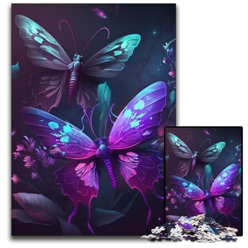 Butterfly Art Puzzles für Erwachsene, 1000-teilige Puzzles für Erwachsene, anspruchsvolles Denkspiel für Teenager, unterhaltsames interaktives Spiel für die ganze Familie, 26x38cm/10,23x14,96 Zoll Butterfly Art Puzzles für Erwachsene, 1000-teilige Puzzles für Erwachsene, anspruchsvolles Denkspiel für Teenager, unterhaltsames interaktives Spiel für die ganze Familie, 26x38cm/10,23x14,96 Zoll von RZFWJL