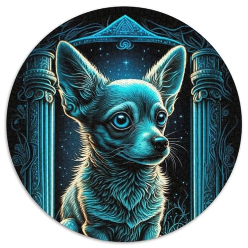 Chihuahua-Puzzle, 1000 Teile, Kartonpuzzle, Familie und Freunde, geeignet für Kinder ab 14 Jahren, 67,5 x 67,5 cm von RZFWJL