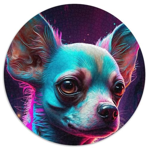 Chihuahua-Puzzle, 1000 Teile, Kartonpuzzle, Familie und Freunde, geeignet für Kinder ab 14 Jahren, 67,5 x 67,5 cm von RZFWJL
