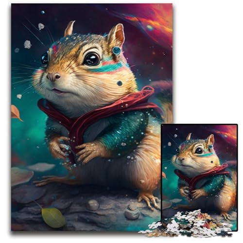 Chipmunk-Puzzle für Erwachsene, 1000 Teile, Unmögliches Puzzle für Erwachsene, Denksportaufgabe, Spiel für Erwachsene, interaktive Familienaktivität, 50x75cm/19,68x29,52 Zoll Chipmunk-Puzzle für Erwachsene, 1000 Teile, Unmögliches Puzzle für Erwachsene, Denksportaufgabe, Spiel für Erwachsene, interaktive Familienaktivität, 50x75cm/19,68x29,52 Zoll von RZFWJL
