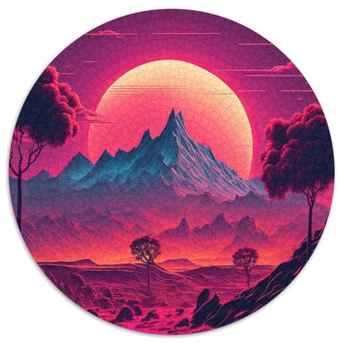 Cosmic Dreams 1000-teiliges Puzzle, 1000-teiliges rundes Puzzle für Erwachsene, Lernspielzeug für Teenager, Heimbüro-Dekor, 67,5 x 67,5 cm von RZFWJL