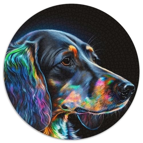 Dackel-Aquarell-Puzzle für Erwachsene, 1000 Teile, Puzzle für Erwachsene, Denksportspiel, interaktives Familienspiel, geeignet für Kinder ab 14 Jahren, 67,5 x 67,5 cm Dackel-Aquarell-Puzzle für Erwachsene, 1000 Teile, Puzzle für Erwachsene, Denksportspiel, interaktives Familienspiel, geeignet für Kinder ab 14 Jahren, 67,5 x 67,5 cm von RZFWJL