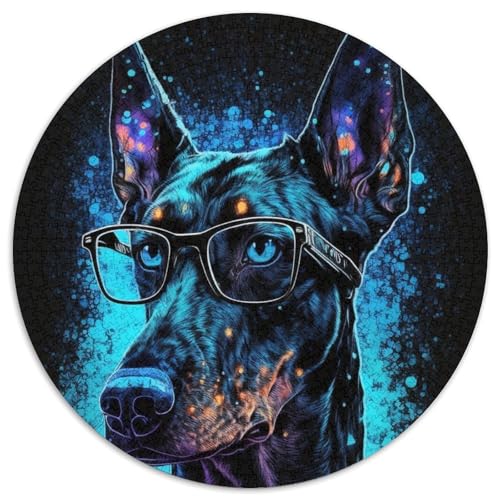 Dobermann-Pinscher-Puzzle, 1000 Teile, Unmögliches Puzzle für Erwachsene, Herausforderndes Denkspiel für Teenager, Spaß für den Familienspieleabend, 67,5 x 67,5 cm Dobermann-Pinscher-Puzzle, 1000 Teile, Unmögliches Puzzle für Erwachsene, Herausforderndes Denkspiel für Teenager, Spaß für den Familienspieleabend, 67,5 x 67,5 cm von RZFWJL