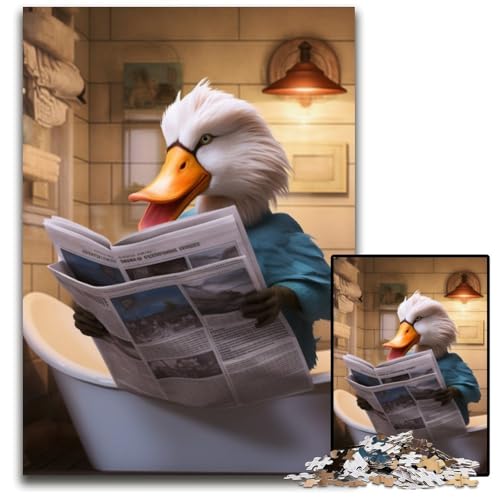 Ente liest Zeitung Puzzle für Erwachsene, 1000-teiliges Puzzle für Erwachsene, anspruchsvolles Denkspiel für Teenager, unterhaltsames interaktives Spiel für die ganze Familie, 26x38cm/10,23x14,96 Zoll Ente liest Zeitung Puzzle für Erwachsene, 1000-teiliges Puzzle für Erwachsene, anspruchsvolles Denkspiel für Teenager, unterhaltsames interaktives Spiel für die ganze Familie, 26x38cm/10,23x14,96 Zoll von RZFWJL