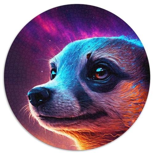 Erdmännchen-Puzzle 1000 Teile für Erwachsene, 1000-teiliges rundes Puzzle, Spaß für die ganze Familie, Basteln, perfekt für Geburtstage, Feiertage, 67,5 x 67,5 cm Erdmännchen-Puzzle 1000 Teile für Erwachsene, 1000-teiliges rundes Puzzle, Spaß für die ganze Familie, Basteln, perfekt für Geburtstage, Feiertage, 67,5 x 67,5 cm von RZFWJL