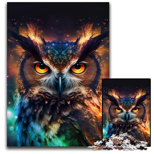 Eulen-Puzzle 1000 Teile für Erwachsene, Puzzle für Erwachsene, Lernspielzeug für Jugendliche, Heimbüro-Dekor, 50x75cm/19,68x29,52 Zoll Eulen-Puzzle 1000 Teile für Erwachsene, Puzzle für Erwachsene, Lernspielzeug für Jugendliche, Heimbüro-Dekor, 50x75cm/19,68x29,52 Zoll von RZFWJL