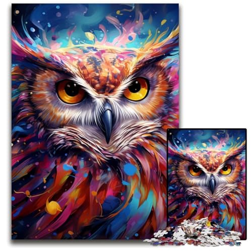 Eulen-Puzzle für Erwachsene, 1000 Teile, Papppuzzle, anspruchsvolles Denkspiel für Teenager, unterhaltsames interaktives Spiel für die ganze Familie, 26x38cm/10,23x14,96 Zoll Eulen-Puzzle für Erwachsene, 1000 Teile, Papppuzzle, anspruchsvolles Denkspiel für Teenager, unterhaltsames interaktives Spiel für die ganze Familie, 26x38cm/10,23x14,96 Zoll von RZFWJL