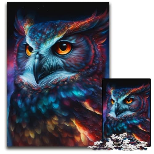 Eulen-Puzzle für Erwachsene, 1000-teiliges, schwieriges Puzzle für Erwachsene, Denkspiel für Teenager und Familieninteraktion, 26x38cm/10,23x14,96 Zoll Eulen-Puzzle für Erwachsene, 1000-teiliges, schwieriges Puzzle für Erwachsene, Denkspiel für Teenager und Familieninteraktion, 26x38cm/10,23x14,96 Zoll von RZFWJL