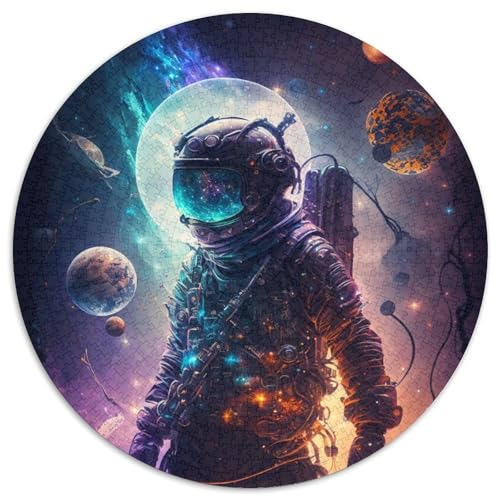 Fantasy-Astronaut, 1000-teiliges Puzzle, rundes Puzzle, 1000 Teile, Lernspielzeug für Teenager, Heim- und Bürodekoration, 67,5 x 67,5 cm Fantasy-Astronaut, 1000-teiliges Puzzle, rundes Puzzle, 1000 Teile, Lernspielzeug für Teenager, Heim- und Bürodekoration, 67,5 x 67,5 cm von RZFWJL
