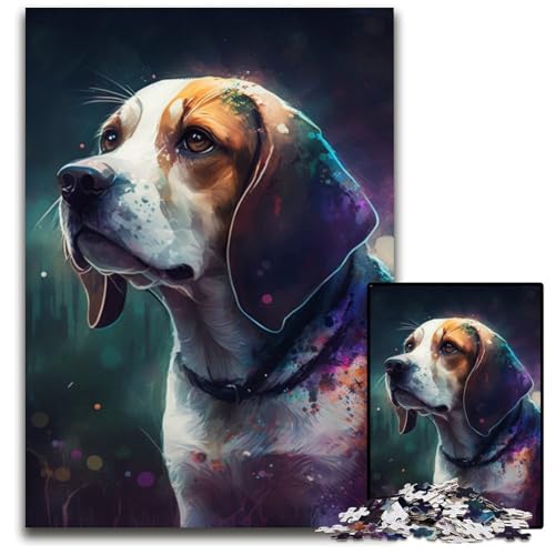 Fantasy-Beagle-Puzzles für 1000 Teile, Denksportaufgabe, Geschenk, pädagogische Aktivität für Teenager, 26x38cm/10,23x14,96 Zoll Fantasy-Beagle-Puzzles für 1000 Teile, Denksportaufgabe, Geschenk, pädagogische Aktivität für Teenager, 26x38cm/10,23x14,96 Zoll von RZFWJL