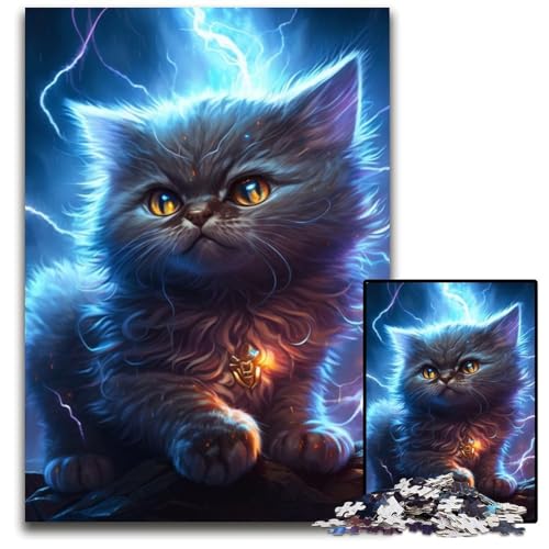 Fantasy Cat Puzzle für Erwachsene, 1000 Teile, Unmögliches Puzzle für Erwachsene, Denksportaufgabe, Spiel für Erwachsene, interaktive Familienaktivität, 50x75cm/19,68x29,52 Zoll Fantasy Cat Puzzle für Erwachsene, 1000 Teile, Unmögliches Puzzle für Erwachsene, Denksportaufgabe, Spiel für Erwachsene, interaktive Familienaktivität, 50x75cm/19,68x29,52 Zoll von RZFWJL