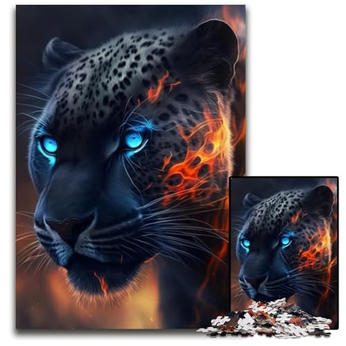 Fantasy Leopard Puzzle 1000 Teile für Erwachsene Puzzles für Erwachsene Lernspielzeug für Teenager, Home-Office-Dekor 26x38cm/10,23x14,96 Zoll Fantasy Leopard Puzzle 1000 Teile für Erwachsene Puzzles für Erwachsene Lernspielzeug für Teenager, Home-Office-Dekor 26x38cm/10,23x14,96 Zoll von RZFWJL