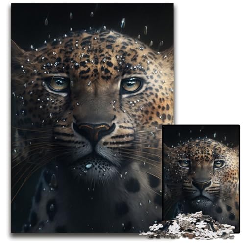 Fantasy-Leoparden-Puzzle für Erwachsene, 1000-teiliges Holzpuzzle, anspruchsvolles Denkspiel für Teenager, unterhaltsames interaktives Spiel für die ganze Familie, 50x75cm/19,68x29,52 Zoll Fantasy-Leoparden-Puzzle für Erwachsene, 1000-teiliges Holzpuzzle, anspruchsvolles Denkspiel für Teenager, unterhaltsames interaktives Spiel für die ganze Familie, 50x75cm/19,68x29,52 Zoll von RZFWJL