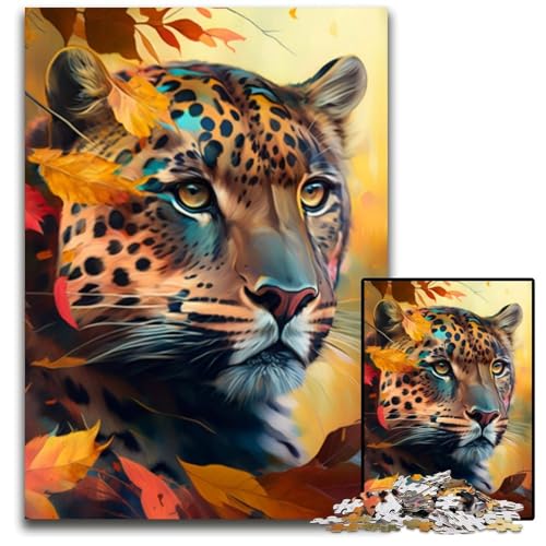 Fantasy-Leoparden-Puzzle für Erwachsene, 1000-teiliges Puzzle für Erwachsene, anspruchsvolles Denkspiel für Teenager, unterhaltsames interaktives Spiel für die ganze Familie, 26x38cm/10,23x14,96 Zoll Fantasy-Leoparden-Puzzle für Erwachsene, 1000-teiliges Puzzle für Erwachsene, anspruchsvolles Denkspiel für Teenager, unterhaltsames interaktives Spiel für die ganze Familie, 26x38cm/10,23x14,96 Zoll von RZFWJL