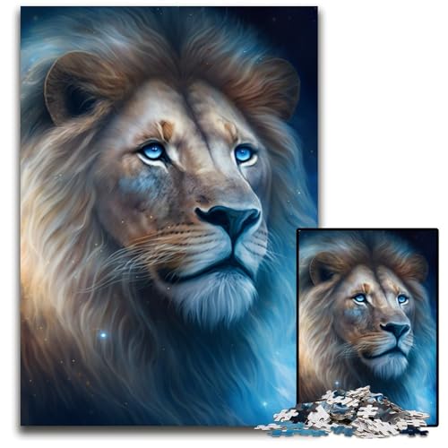 Fantasy-Löwe-Puzzle 1000 Teile für Erwachsene, Puzzle für Erwachsene, Lernspielzeug für Teenager, Heimbüro-Dekor, 26x38cm/10,23x14,96 Zoll Fantasy-Löwe-Puzzle 1000 Teile für Erwachsene, Puzzle für Erwachsene, Lernspielzeug für Teenager, Heimbüro-Dekor, 26x38cm/10,23x14,96 Zoll von RZFWJL