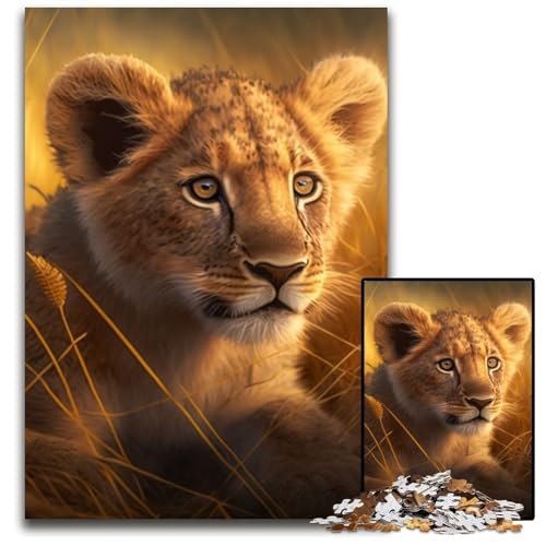 Fantasy-Löwe-Puzzle 1000 Teile für Erwachsene, Puzzle für Erwachsene, Lernspielzeug für Teenager, Heimbüro-Dekor, 50x75cm/19,68x29,52 Zoll Fantasy-Löwe-Puzzle 1000 Teile für Erwachsene, Puzzle für Erwachsene, Lernspielzeug für Teenager, Heimbüro-Dekor, 50x75cm/19,68x29,52 Zoll von RZFWJL
