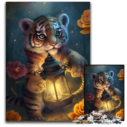 Fantasy Tiger 1000-teiliges Puzzle für Erwachsene. Kreatives Familienspiel und Heimdekoration Teenager. 50x75cm/19,68x29,52 Zoll Fantasy Tiger 1000-teiliges Puzzle für Erwachsene. Kreatives Familienspiel und Heimdekoration Teenager. 50x75cm/19,68x29,52 Zoll von RZFWJL