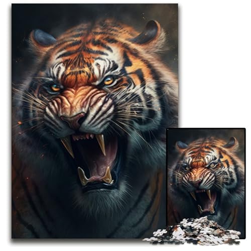 Fantasy Tiger Puzzle 1000 Teile für Erwachsene Puzzles für Erwachsene Lernspielzeug für Teenager, Home-Office-Dekor 26x38cm/10,23x14,96 Zoll Fantasy Tiger Puzzle 1000 Teile für Erwachsene Puzzles für Erwachsene Lernspielzeug für Teenager, Home-Office-Dekor 26x38cm/10,23x14,96 Zoll von RZFWJL
