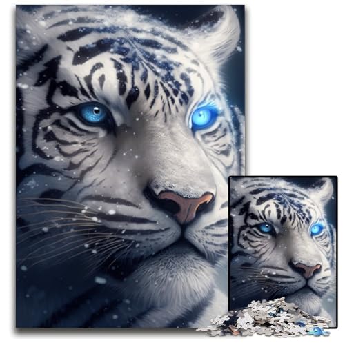 Fantasy Tiger Puzzle für Erwachsene, 1000 Teile, Holzpuzzle, Spaß für Zuhause, Geburtstagsgeschenk, Reisegeschenk, 50x75cm/19,68x29,52 Zoll Fantasy Tiger Puzzle für Erwachsene, 1000 Teile, Holzpuzzle, Spaß für Zuhause, Geburtstagsgeschenk, Reisegeschenk, 50x75cm/19,68x29,52 Zoll von RZFWJL