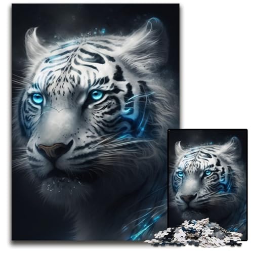 Fantasy Tiger Puzzle für Erwachsene, 1000 Teile, Papppuzzle, anspruchsvolles Denkspiel für Teenager, unterhaltsames interaktives Spiel für die ganze Familie, 26x38cm/10,23x14,96 Zoll Fantasy Tiger Puzzle für Erwachsene, 1000 Teile, Papppuzzle, anspruchsvolles Denkspiel für Teenager, unterhaltsames interaktives Spiel für die ganze Familie, 26x38cm/10,23x14,96 Zoll von RZFWJL