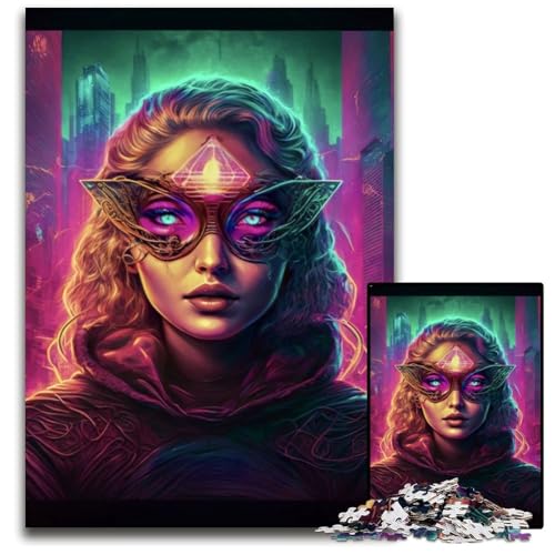 Farbpuzzle für Erwachsene, 1000 Teile, Holzpuzzle, anspruchsvolles Denkspiel für Teenager, interaktives Familienspiel, 50x75cm/19,68x29,52 Zoll Farbpuzzle für Erwachsene, 1000 Teile, Holzpuzzle, anspruchsvolles Denkspiel für Teenager, interaktives Familienspiel, 50x75cm/19,68x29,52 Zoll von RZFWJL