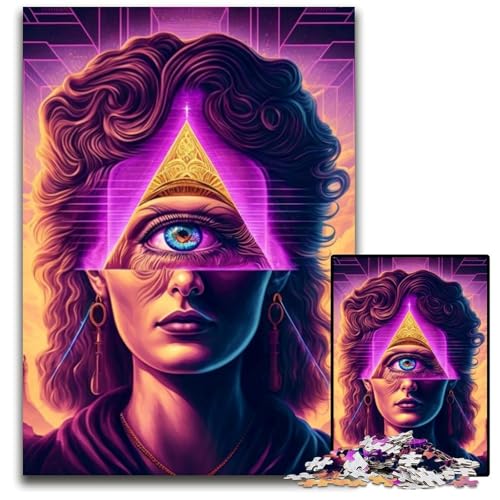 Farbpuzzle für Erwachsene, 1000 Teile, Papppuzzle, anspruchsvolles Denkspiel für Teenager, interaktives Familienspiel, 26x38cm/10,23x14,96 Zoll Farbpuzzle für Erwachsene, 1000 Teile, Papppuzzle, anspruchsvolles Denkspiel für Teenager, interaktives Familienspiel, 26x38cm/10,23x14,96 Zoll von RZFWJL