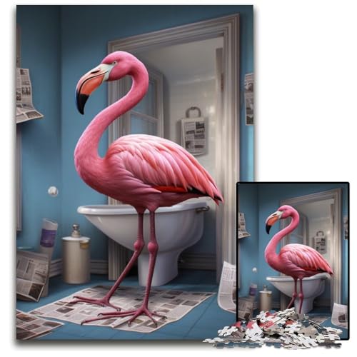 Flamingo liest Zeitung Puzzle 1000 Teile für Erwachsene Puzzle für Erwachsene Lernspielzeug für Teenager, Home-Office-Dekor 26x38cm/10,23x14,96 Zoll Flamingo liest Zeitung Puzzle 1000 Teile für Erwachsene Puzzle für Erwachsene Lernspielzeug für Teenager, Home-Office-Dekor 26x38cm/10,23x14,96 Zoll von RZFWJL