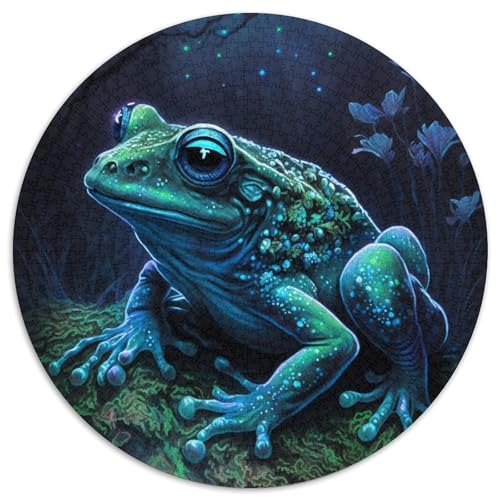 Frosch-Puzzle, 1000 Teile, für Erwachsene, pädagogisches Denkspiel, künstlerische Heim- und Bürodekoration, ab 14 Jahren, 67,5 x 67,5 cm von RZFWJL