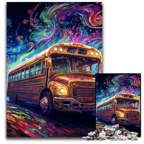 Galaxy Bus-Puzzle für Erwachsene, 1000-teiliges Holzpuzzle, anspruchsvolles Denkspiel für Teenager, interaktives Familienspiel, 50x75cm/19,68x29,52 Zoll Galaxy Bus-Puzzle für Erwachsene, 1000-teiliges Holzpuzzle, anspruchsvolles Denkspiel für Teenager, interaktives Familienspiel, 50x75cm/19,68x29,52 Zoll von RZFWJL