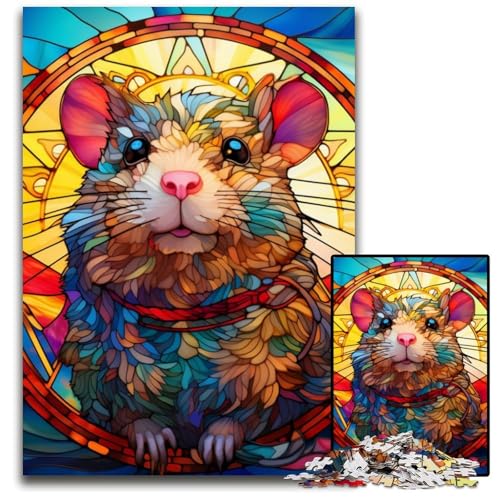 Hamster-Puzzle für Erwachsene, 1000-teiliges schwieriges Puzzle für Erwachsene, Denkspiel für Teenager und Familieninteraktion, 26x38cm/10,23x14,96 Zoll Hamster-Puzzle für Erwachsene, 1000-teiliges schwieriges Puzzle für Erwachsene, Denkspiel für Teenager und Familieninteraktion, 26x38cm/10,23x14,96 Zoll von RZFWJL