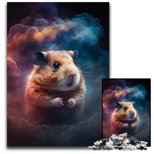 Hamsternebel-Puzzle 1000 Teile für Erwachsene, Papppuzzle, Teenager, Paare und Freunde zum Geburtstag, Weihnachten, 26x38cm/10,23x14,96 Zoll von RZFWJL