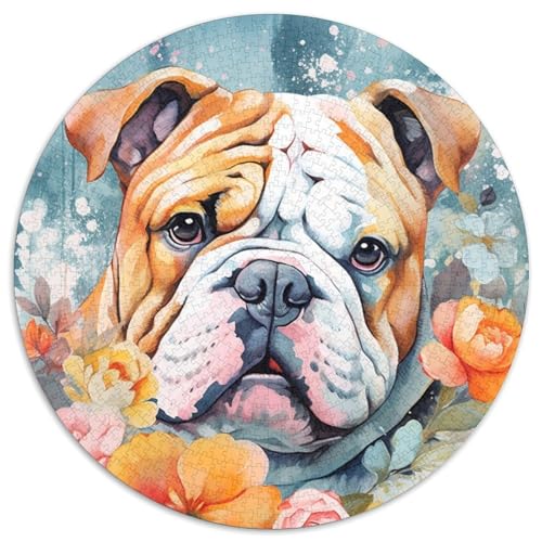 Hunde-Puzzle 1000 Teile für Erwachsene, 1000-teiliges rundes Puzzle, Spaß für die ganze Familie, Basteln, perfekt für Geburtstage, Feiertage, 67,5 x 67,5 cm Hunde-Puzzle 1000 Teile für Erwachsene, 1000-teiliges rundes Puzzle, Spaß für die ganze Familie, Basteln, perfekt für Geburtstage, Feiertage, 67,5 x 67,5 cm von RZFWJL