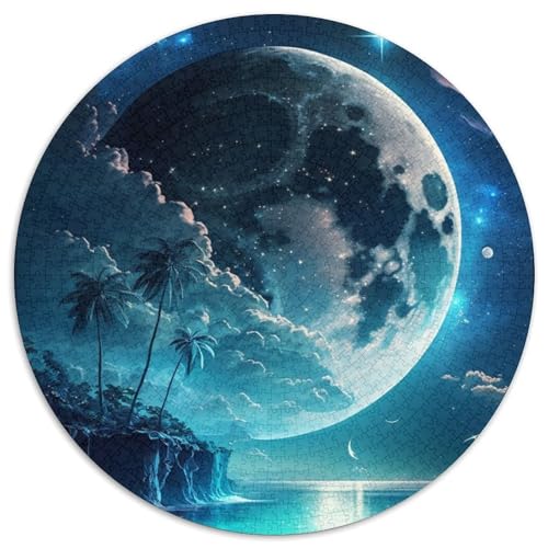 Insel im Meer, 1000-teiliges Puzzle, rundes Puzzle, 1000 Teile, Lernspielzeug für Teenager, Heim- und Bürodekoration, 67,5 x 67,5 cm Insel im Meer, 1000-teiliges Puzzle, rundes Puzzle, 1000 Teile, Lernspielzeug für Teenager, Heim- und Bürodekoration, 67,5 x 67,5 cm von RZFWJL