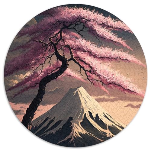 Japanische Kirschblüten-Puzzles 1000 Teile für Erwachsene, 1000-teiliges rundes Puzzle, Spaß für die ganze Familie, Basteln, perfekt für Geburtstage, Feiertage, 67,5 x 67,5 cm Japanische Kirschblüten-Puzzles 1000 Teile für Erwachsene, 1000-teiliges rundes Puzzle, Spaß für die ganze Familie, Basteln, perfekt für Geburtstage, Feiertage, 67,5 x 67,5 cm von RZFWJL