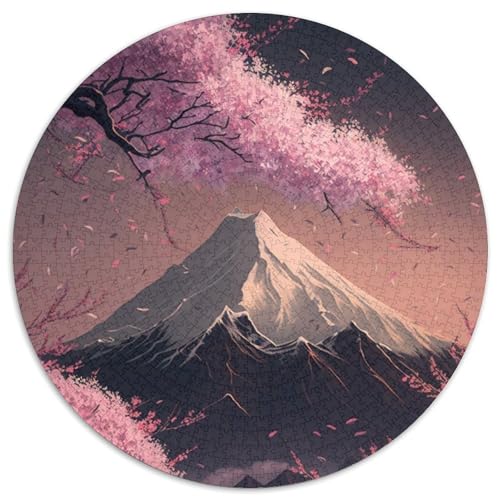Japanische Kirschblüten-Puzzles 1000 Teile für Erwachsene, 1000-teiliges rundes Puzzle, Spaß für die ganze Familie, Basteln, perfekt für Geburtstage, Feiertage, 67,5 x 67,5 cm Japanische Kirschblüten-Puzzles 1000 Teile für Erwachsene, 1000-teiliges rundes Puzzle, Spaß für die ganze Familie, Basteln, perfekt für Geburtstage, Feiertage, 67,5 x 67,5 cm von RZFWJL