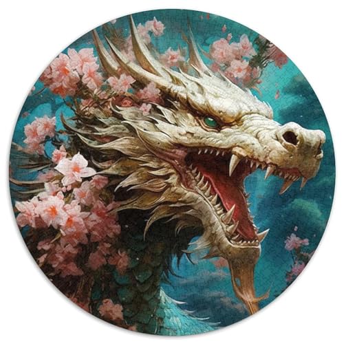 Japanisches Drachenkirsch-Puzzle, 1000 Teile, für Erwachsene, pädagogisches Denkspiel, künstlerische Heim- und Bürodekoration, ab 14 Jahren, 67,5 x 67,5 cm Japanisches Drachenkirsch-Puzzle, 1000 Teile, für Erwachsene, pädagogisches Denkspiel, künstlerische Heim- und Bürodekoration, ab 14 Jahren, 67,5 x 67,5 cm von RZFWJL