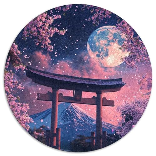 Japanisches Torii-Tor-Puzzle mit 1000 Teilen. Unmögliches Puzzle für Erwachsene. Anspruchsvolles Denkspiel für Teenager. Spaß am Familienspieleabend. 67,5 x 67,5 cm von RZFWJL