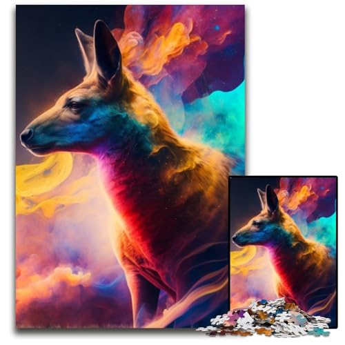 JigsawPuzzle 1000 Teile für Erwachsene Känguru-Nebel Holzpuzzle Anspruchsvolles DIY-Denkspiel, perfektes Familienspiel oder dekoratives Geschenk 50x75cm/19,68x29,52 Zoll JigsawPuzzle 1000 Teile für Erwachsene Känguru-Nebel Holzpuzzle Anspruchsvolles DIY-Denkspiel, perfektes Familienspiel oder dekoratives Geschenk 50x75cm/19,68x29,52 Zoll von RZFWJL