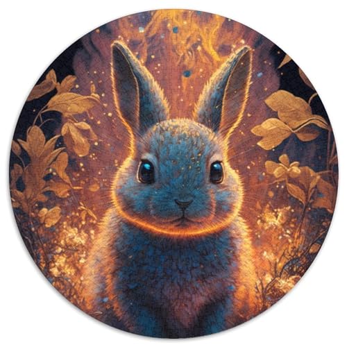 Kaninchen-Puzzle, 1000 Teile, für Erwachsene, pädagogisches Denkspiel, künstlerische Heim- und Bürodekoration, ab 14 Jahren, 67,5 x 67,5 cm von RZFWJL