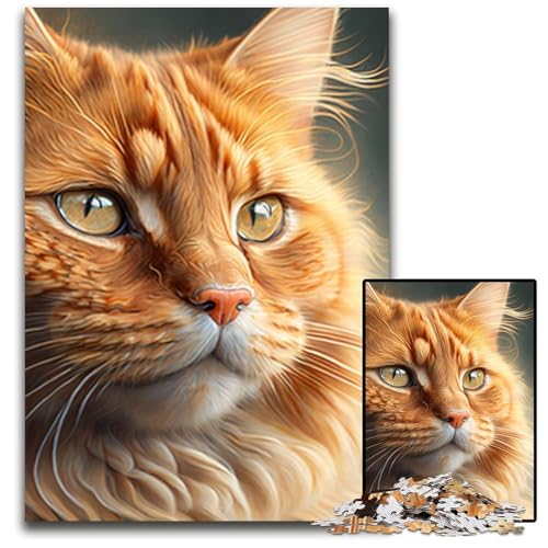 Katzen-Puzzle für Erwachsene, 1000 Teile, Unmögliches Puzzle für Erwachsene, Denksportaufgabe, Spiel für Erwachsene, interaktive Familienaktivität, 50x75cm/19,68x29,52 Zoll Katzen-Puzzle für Erwachsene, 1000 Teile, Unmögliches Puzzle für Erwachsene, Denksportaufgabe, Spiel für Erwachsene, interaktive Familienaktivität, 50x75cm/19,68x29,52 Zoll von RZFWJL